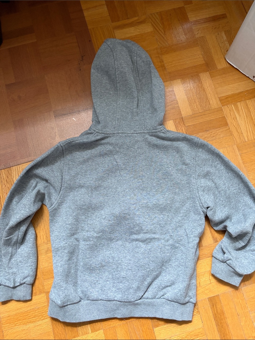 Nike Gray Full-Zip Hooded Sweatshirt - Picture 3 of 3